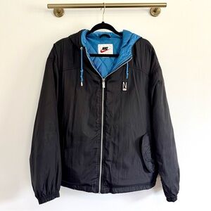 Y2K Nike Windbreaker Royal Blue Quilted Lining